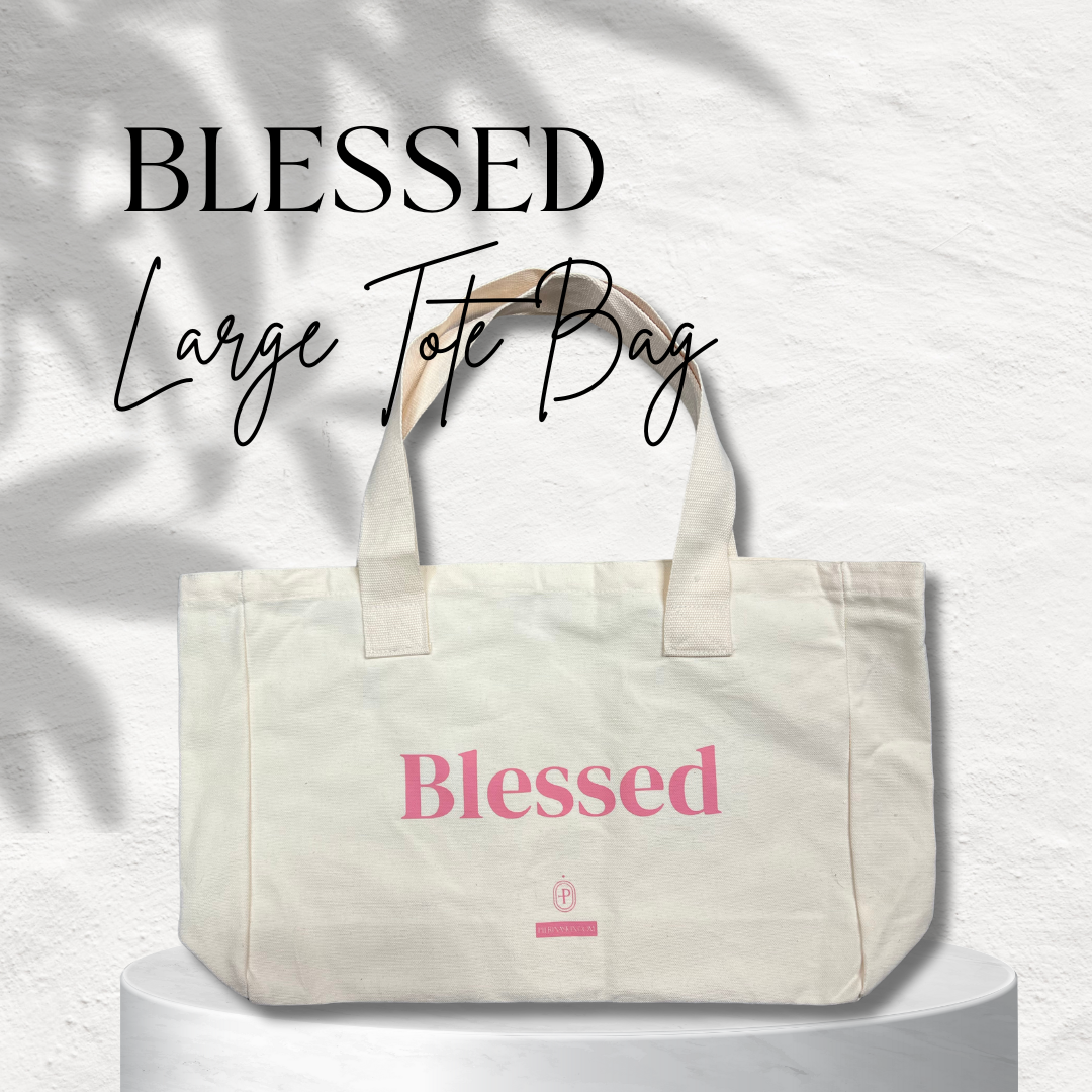 BLESSED Large Tote Bag