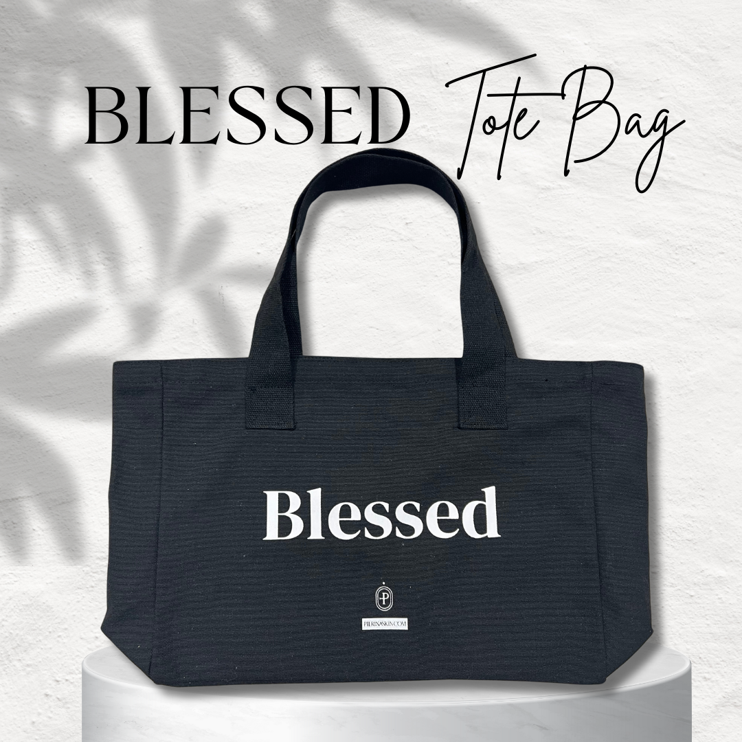 BLESSED Large Tote Bag